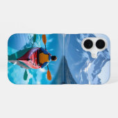 山でのカヤック iPhone 16ケース (裏面横)