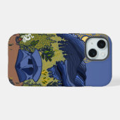 山でのキャンプ Case-Mate iPhoneケース iPhone 15ケース (裏面横)