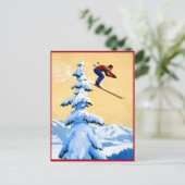 山でのスキージャンプ ポストカード (スタンド正面)