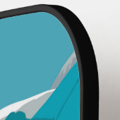 山でのスキー – スキーヤー ピックルボールラケット (左詳細)