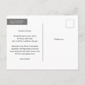 山での結婚写真 ウェディングポストカード 案内ポストカード (裏面)