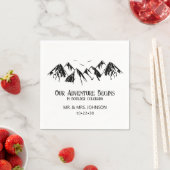 山での結婚式 スタンダードカクテルナプキン (インサイチュ)