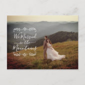 山での結婚式 フォトウェディング 案内ポストカード (正面)
