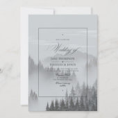 山での結婚式 招待状 (正面)