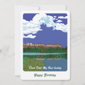山での良い日/パーソナライズされた誕生日  シーズンカード (正面)