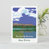 山での良い日/パーソナライズされた誕生日  シーズンカード (スタンド正面)