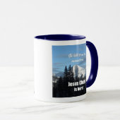 山で教えて行け:イエス・キリストは生まれ! マグカップ (正面右)