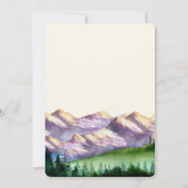 山で私たちと一緒に|素朴なウェディング 招待状 (裏面)