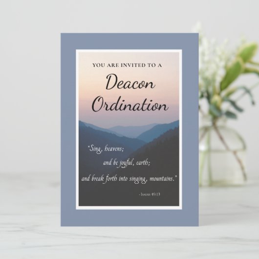 山とともに歩む宣教師任命の招待状 招待状 (スタンド正面)