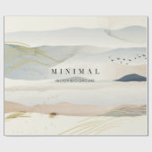 山とゴールデン・ラインの芸術背景。オリエンタル ラッピングペーパー (フラット)