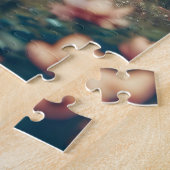 山とテントが美しいキャンピングシーン ジグソーパズル (側面)