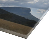 山とドラマチックな雲の下の突然 カッティングボード (角)