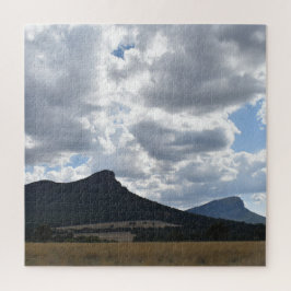 山とドラマチックな雲の下の突然 ジグソーパズル