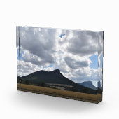 山とドラマチックな雲の下の突然 フォトブロック (右)