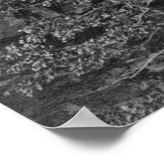 山とネイティブのアメリカ人の乗馬で崖 ポスター (角)