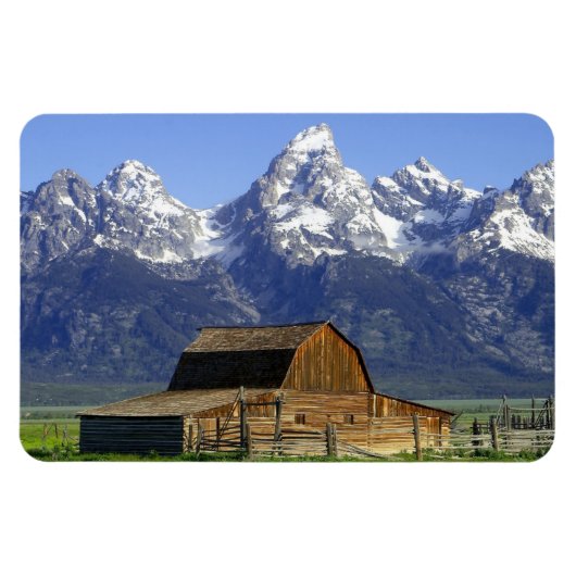 山とバ素朴ンマグネット マグネット (横)