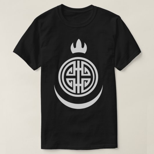 山とブレードBannerlord Khuzait Khanate Tシャツ (デザイン正面)