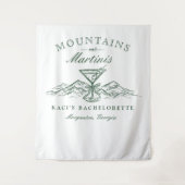 山とマティーニバチェロレッテ背景 タペストリー (正面)