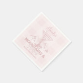 山とマルティーニバチェロレッテ スタンダードカクテルナプキン (角)