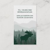 山とムースアートイラストレーション 名刺 (裏面)