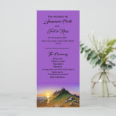 山と夕日結婚の式プログラム (スタンド正面)