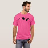 山と太陽のシルエットがアクティブ Tシャツ (正面フル)