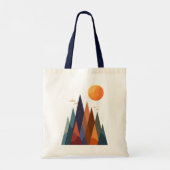山と太陽の風景 トートバッグ (裏面)