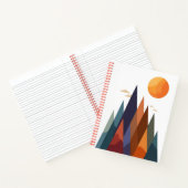 山と太陽の風景 ノートブック (内部)