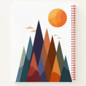 山と太陽の風景 ノートブック (裏面)