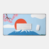 山と太陽 デスクマット (キーボード&マウス)