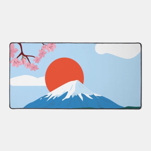 山と太陽 デスクマット (正面)