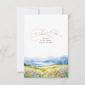 山と山花ありがとう サンキューカード (正面)