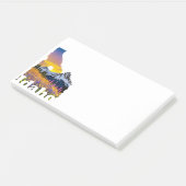 山と山花のあるアイダホの形 ポストイット (アングル)