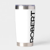 山と山花のアイダホの形カスタム状 保温保冷タンブラー (背面)