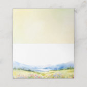 山と山花エレガントな結婚式 プレイスカード (外部開封)