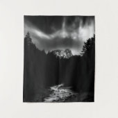 山と川のドラマチックな風景 タペストリー (正面)