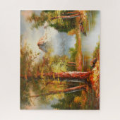 山と川の風景芸術 ジグソーパズル (縦)