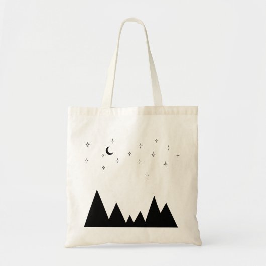 山と星のトートバッグ トートバッグ (正面)