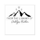 山と星の本の自己インクスタンプ セルフインキングスタンプ (デザイン)