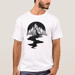 山と星の間 Tシャツ