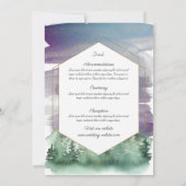 山と星空のウェディング招待状 招待状 (裏面)