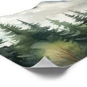 山と木のお祝いの生活葬儀 ポスター (角)