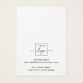 山と木の水彩表示カード (裏面)