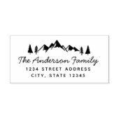 山と木ファミリー名差出人住所 セルフインキングスタンプ (デザイン)