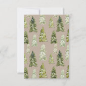 山と木ベビーシャワーサンキューカード サンキューカード (裏面)