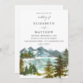 山と木素朴の結婚V2 招待状 (正面/裏面)
