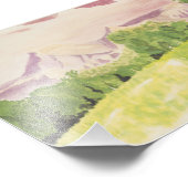 山と木 フォトプリント            (角)