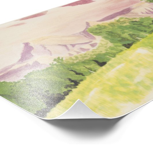 山と木 フォトプリント            (角)