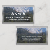 山と木 | 自然 名刺 (正面/裏面)