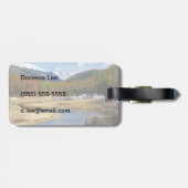 山と松のある曲がりくねったコロラド川 ラゲッジタグ (裏面横)